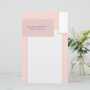 Papeterie Papier à lettres personnalisé de style moderne du 