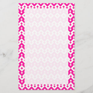 Papeterie Papier à lettres personnalisées : Candy Pink Géomé