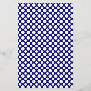 Papeterie Papier à lettres Pois blanc
