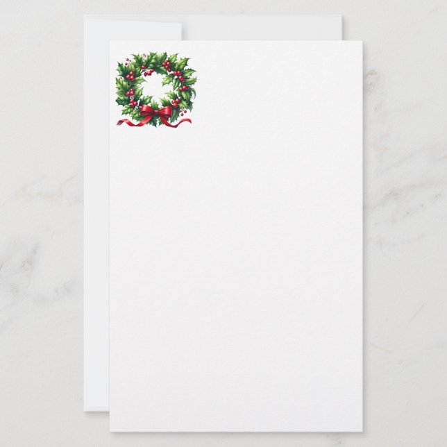 Papeterie Papier à lettres pour les fêtes de Noël (Devant)