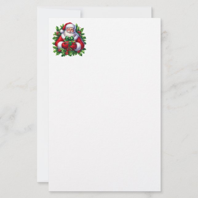 Papeterie Papier à lettres pour les fêtes de Noël (Devant)