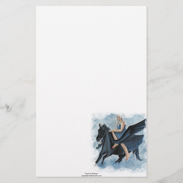 Papeterie Papier à lettres Princess Unicorn (Devant)