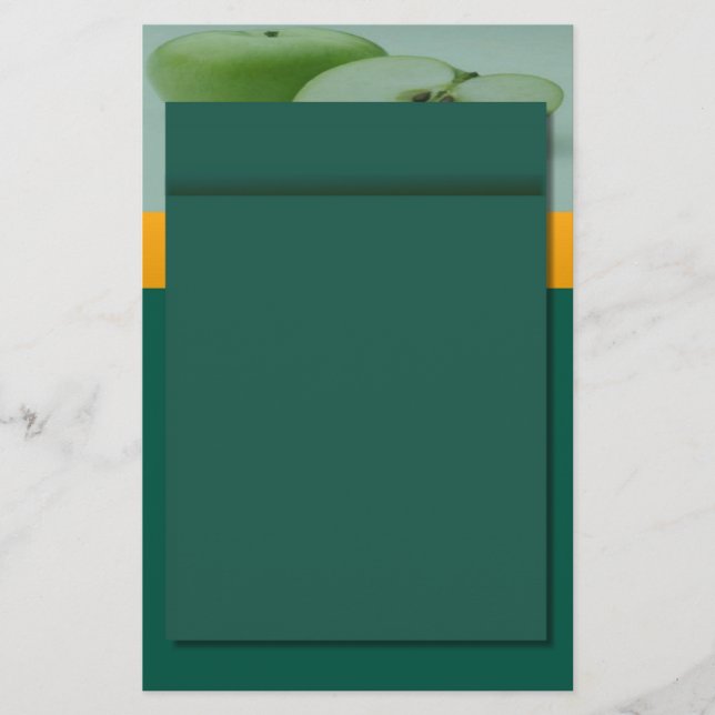 Papeterie Papier à lettres vert Apple (Devant)