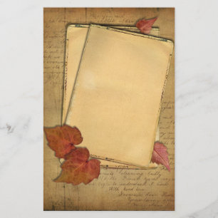 Papeterie Papier à lettres Vintage d'automne