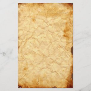 Papeterie Papier à lettres Vintage vieilli écrasé 2