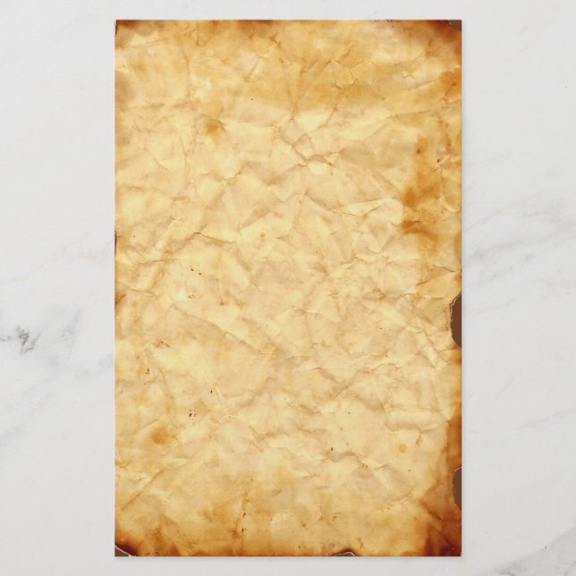 Papeterie Papier à lettres Vintage vieilli écrasé 2 (Devant)