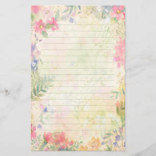 Papeterie Papier à papier à lettres très joliment fleuri