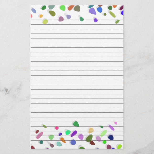 Papeterie Papier à reliure pois pour les notes Papier à lett (Devant)