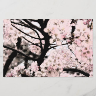 Papeterie Papier d'artisanat modifié Cherry Blossom