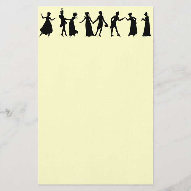 Papeterie Papier de danseurs de Regency (Devant)