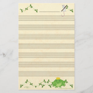 Papeterie Papier de manuscrit de musique de prince et de
