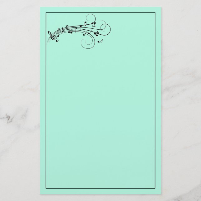 Papeterie Papier de note de musique (Devant)