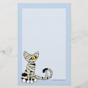 Papeterie Papier de note du chat   Halloween de maman rayé