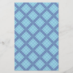 Papeterie Papier d'embarcation Plaid Bleu Variation