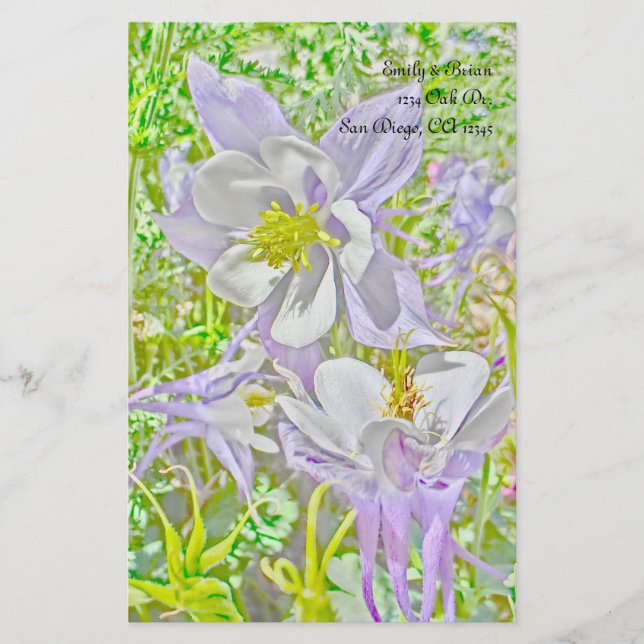 Papeterie Papier fixe Columbine (Devant)