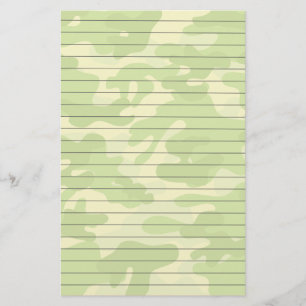 Papeterie Papier lié aux tons de camo vert