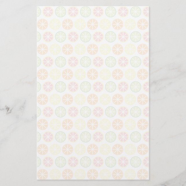 Papeterie Papier Motif Citrus (Devant)