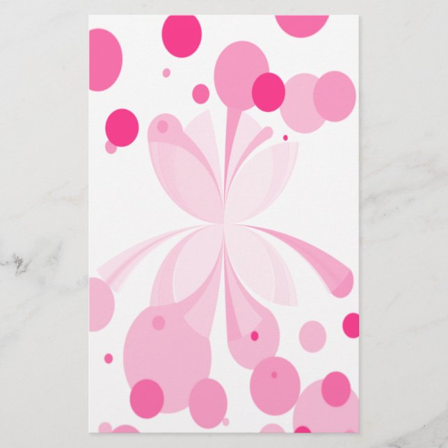 Papeterie Papier papillon Abstrait rose vif (Devant)