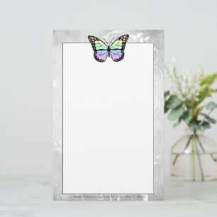 Papeterie Papier papillon arc-en-ciel brillant