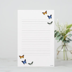 Papeterie Papier papillon Motif stationnaire