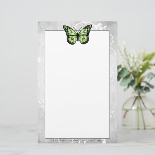 Papeterie Papier papillon vert brillant