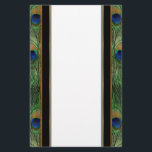 Papeterie Papier Peacock<br><div class="desc">Elégante papeterie avec thème plumes Peacock et accent doré avec touche de garniture bleue. Le design est riche en détails et en couleurs. Correspondance de produits dans mon magasin.</div>