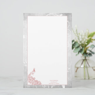 Papeterie Papier Peacock rose