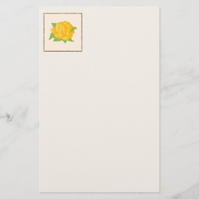 Papeterie Papier rose jaune moderne (Devant)