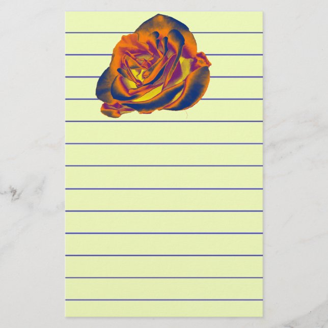Papeterie Papier Rose orange (Devant)