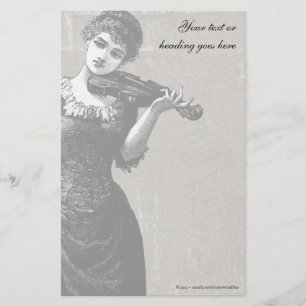 Papeterie Papier violoniste vintage