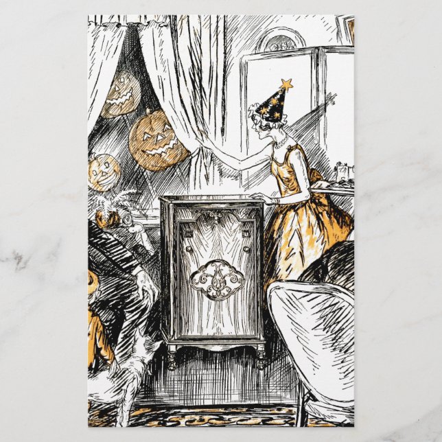 Papeterie Papiers Vintages Halloween (Devant)