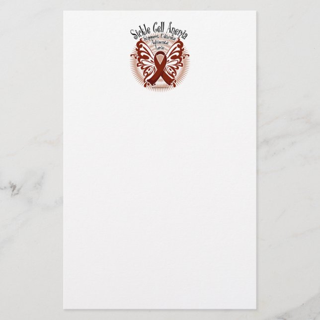 Papeterie Papillon 3 de drépanocytose (Devant)