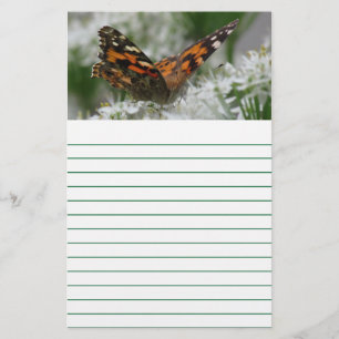 Papeterie Papillon de la Dame peint - Lined