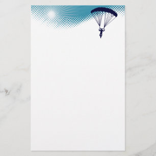 Papeterie parachutisme extrèmement haut
