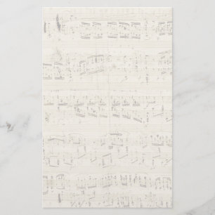 Papeterie Partition sur parchemin manuscrite en encre