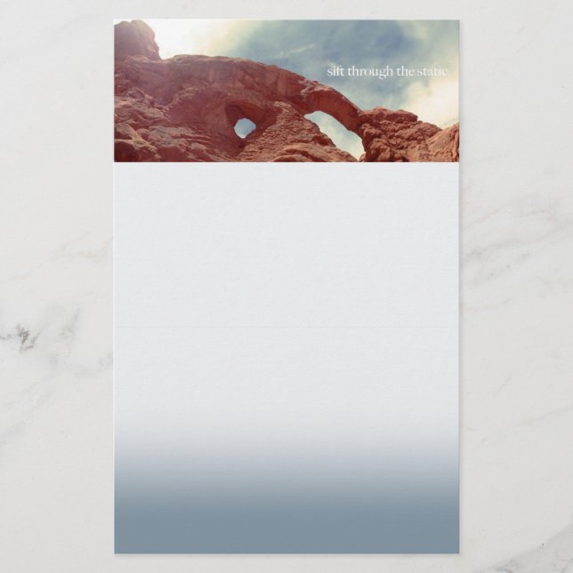 Papeterie passer à travers la statique (Devant)