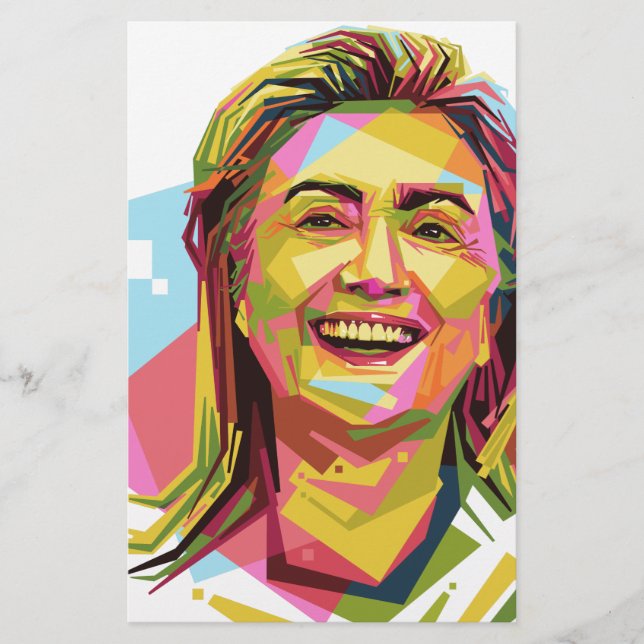 Papeterie pastel Hillary Clinton (Devant)