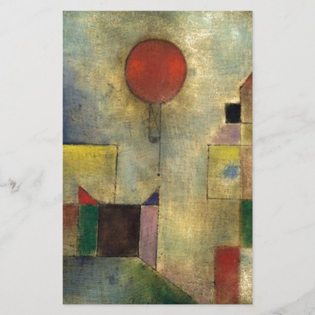 Papeterie Paul Klee ballon rouge (Devant)