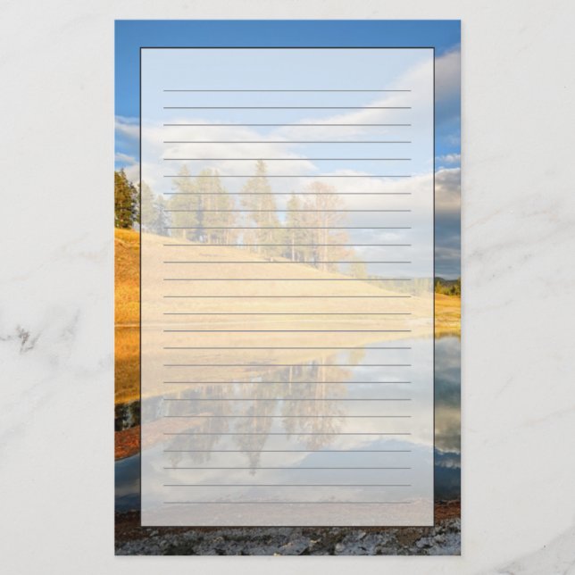 Papeterie Paysage de Yellowstone (Devant)