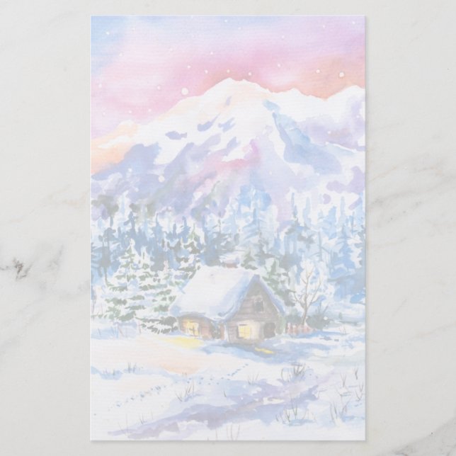 Papeterie Paysage hivernal (Devant)