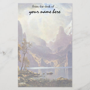 Papeterie Paysage vintage, le lac Tahoe par Albert Bierstadt