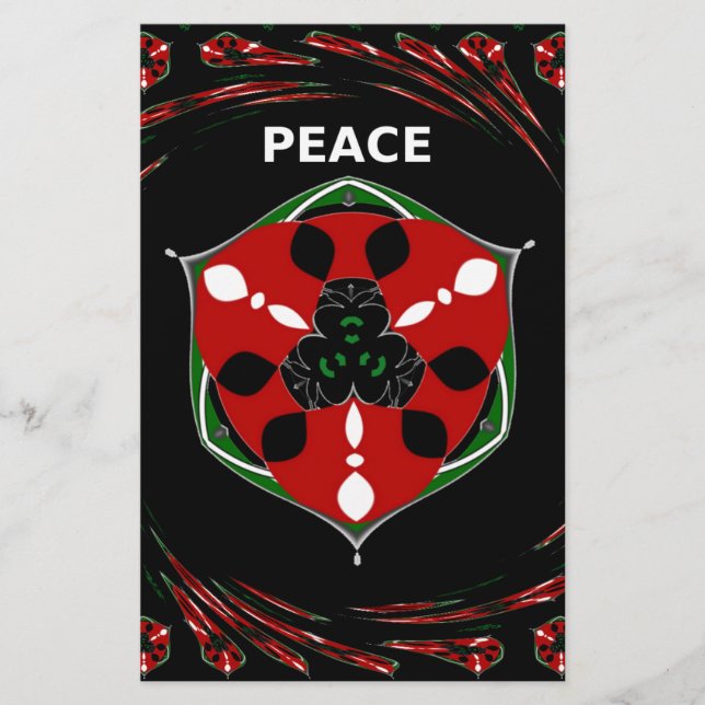 Papeterie "Peace : with Shield Emblem" (Devant)