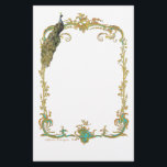 Papeterie Peacock avec cadre Or Ornate<br><div class="desc">Style vintage design orné pour les invitations, "enregistrer la date", salutations, menus, papeterie, et cadeaux. Ce magnifique cadre doré avec paon est si joli pour les mariées et les douches de mariée, les mariages et les parties de fiançailles aussi. Le design français orné de cadres à partir d'imprimés anciens fait...</div>