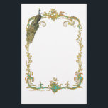Papeterie Peacock avec cadre Or Ornate<br><div class="desc">Style vintage design orné pour les invitations, "enregistrer la date", salutations, menus, papeterie, et cadeaux. Ce magnifique cadre doré avec paon est si joli pour les mariées et les douches de mariée, les mariages et les parties de fiançailles aussi. Le design français orné de cadres à partir d'imprimés anciens fait...</div>