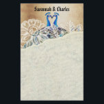 Papeterie Peacocks vintages Embrasser les cadeaux de mariage<br><div class="desc">Peacocks vintages Embrasser les cadeaux de mariage</div>