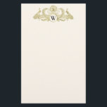 Papeterie Peacocks vintages Monogram Faux Gold Ivory BG<br><div class="desc">Peacocks vintages avec Monogramme - Couleur Arrière - plan ivoire Invitations personnalisables et accessoires avec une image stylisée vintage d'un Peacocks avec Monogramme. Vous pouvez facilement modifier ces produits en ajoutant des champs de texte, en supprimant des champs de texte existants, en modifiant des images de conception ou en ajoutant...</div>