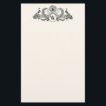 Papeterie Peacocks vintages Monogram Ivory BG<br><div class="desc">Peacocks vintages avec Monogramme - Couleur Arrière - plan ivoire Invitations personnalisables et accessoires avec une image stylisée vintage d'un Peacocks avec Monogramme. Vous pouvez facilement modifier ces produits en ajoutant des champs de texte, en supprimant des champs de texte existants, en modifiant des images de conception ou en ajoutant...</div>