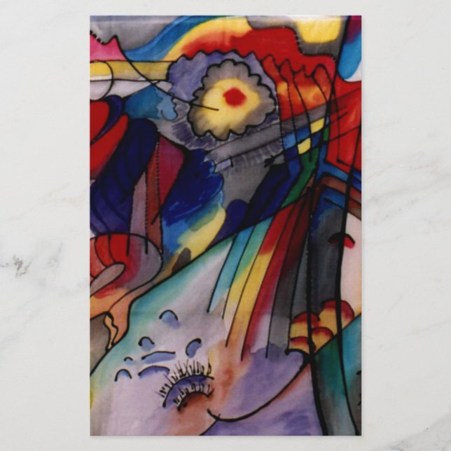 Papeterie Peinture abstraite de Kandinsky 1913 (Devant)