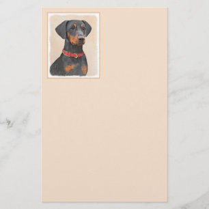 Papeterie Peinture allemande Pinscher peinture art animal or