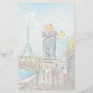 Papeterie Peinture de scène de Tour Eiffel de Paris